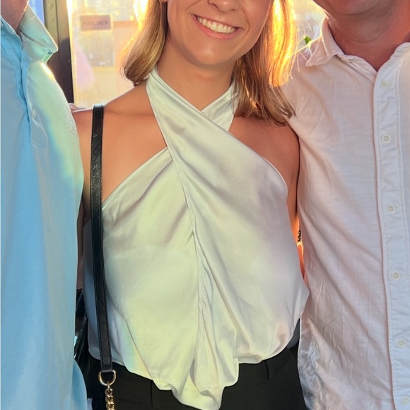 Ramy Brook Tops - Ramy Brook Blue Halter Blouse